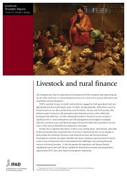 Livestock and rural finance - IFAD