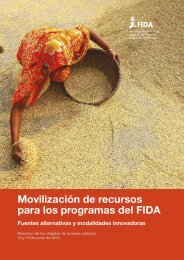 MovilizaciÃ³n de recursos para los programas del FIDA - IFAD