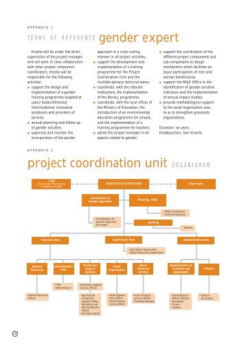 gender expert project coordination unit ORGANIGRAM - IFAD