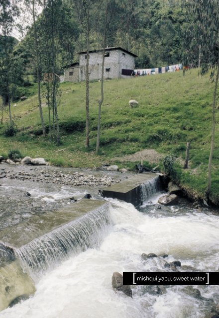 mishqui-yacu, sweet water - IFAD