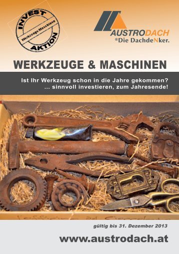 WERKZEUGE & MASCHINEN - AustroDach