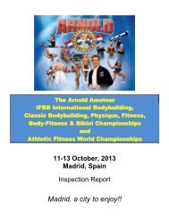 2013 Inspection Report - IFBB