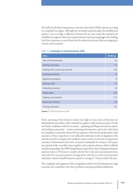 Study of Small and Medium Enterprises in Azerbaijan - IFC