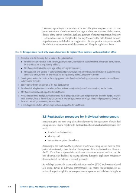 Study of Small and Medium Enterprises in Azerbaijan - IFC