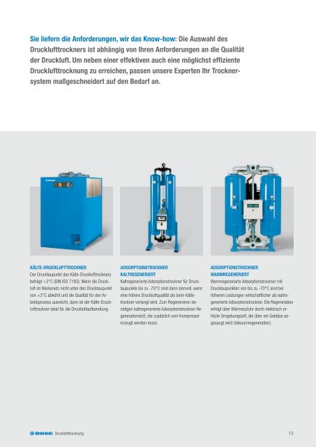 SCHRAUBENKOMPRESSOREN - Boge Kompressoren