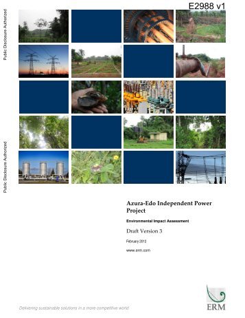 Azura-Edo Independent Power Plant Environmental Impact ... - IFC