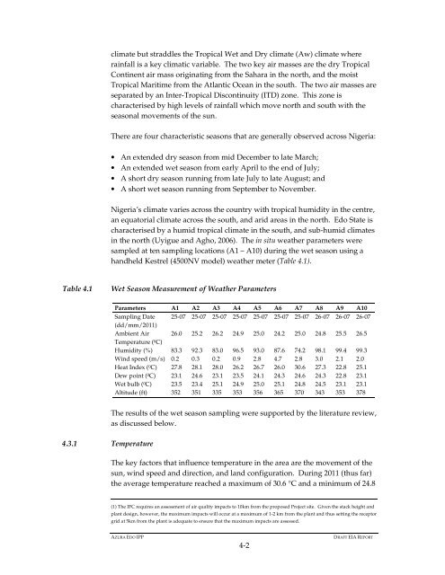 Azura-Edo Independent Power Plant Environmental Impact ... - IFC