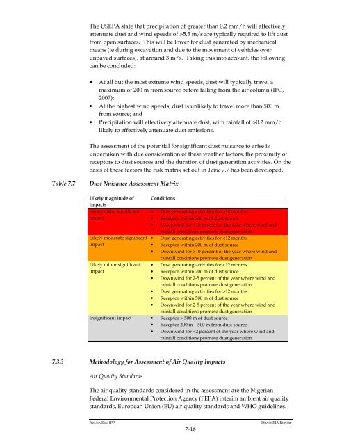 Azura-Edo Independent Power Plant Environmental Impact ... - IFC