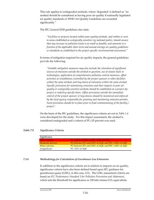 Azura-Edo Independent Power Plant Environmental Impact ... - IFC