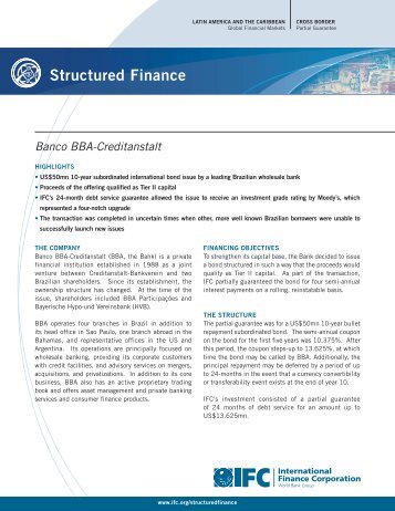 Banco BBA-Creditanstalt - IFC