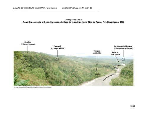 Estudio de Impacto Ambiental P.H. ReventazÃ³n Expediente ... - IFC