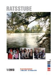 Ratsstube Ausgabe 1, 2013 - Gemeinde Inwil