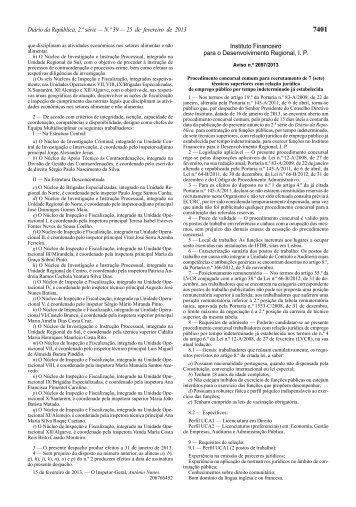 Aviso n.Âº 2697/2013 - Instituto Financeiro para o Desenvolvimento ...