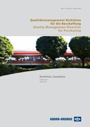 Qualitätsmanagement-Richtlinie für die ... - Knorr-Bremse AG.