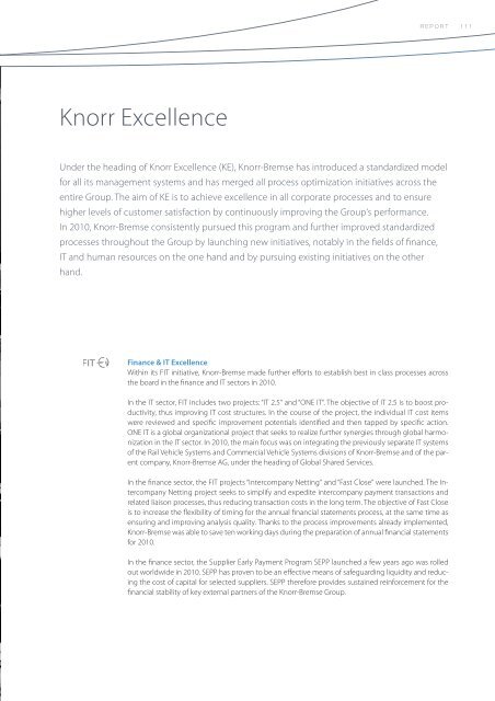Annual Report 2010 - Knorr-Bremse AG.