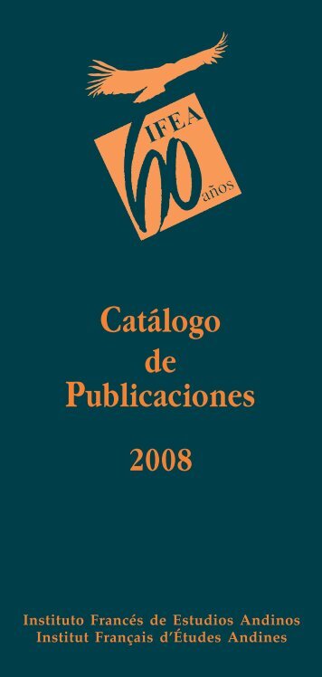 CATÃ¡LOGO - Instituto FrancÃ©s de Estudios Andinos