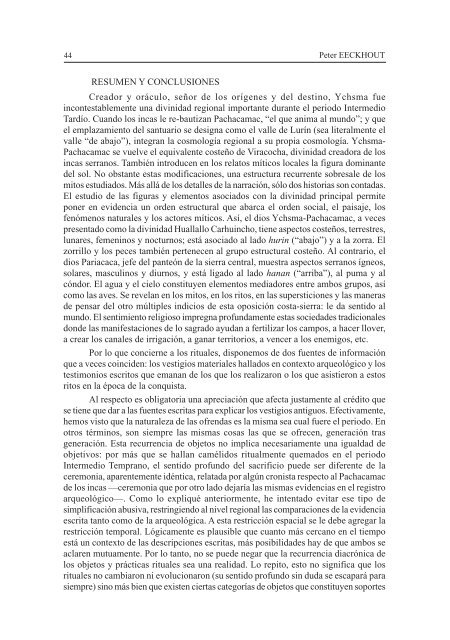 relatos mÃ­ticos y prÃ¡cticas rituales en pachacamac - Instituto FrancÃ©s ...