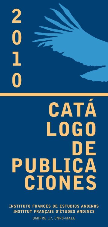 CATÃ LOGO DE PUBLICA CIONES 2 0 l 0 - Instituto francÃ©s de ...