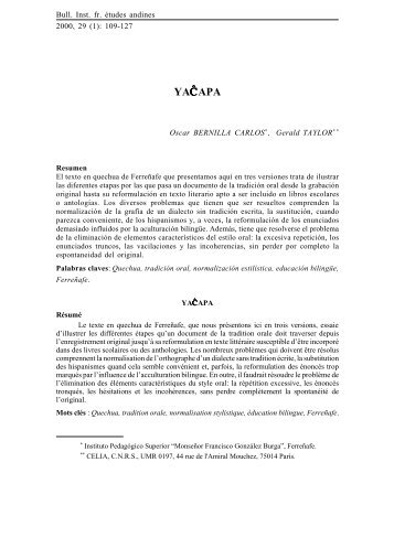 Â¡Texto completo! - Instituto FrancÃ©s de Estudios Andinos