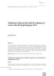 Tradiciones alfareras del valle de Cajamarca y cuenca alta del ...