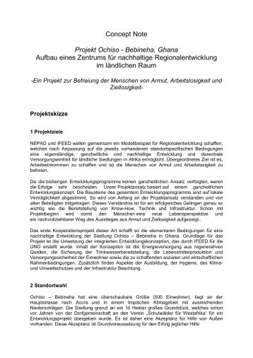 Lesen die vollständige Projektskizze im PDF-Format... - IFEED