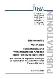 Publikationsverzeichnis - IfeS - Friedrich-Alexander-UniversitÃ¤t ...