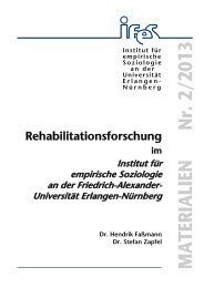 Rehabilitationsforschung - IfeS - Friedrich-Alexander-Universität ...