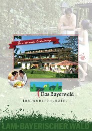 Hotelprospekt 2014 - Hotel Das Bayerwald in Lam