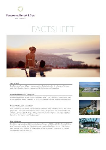 FACTSHEET - Panorama Resort & Spa