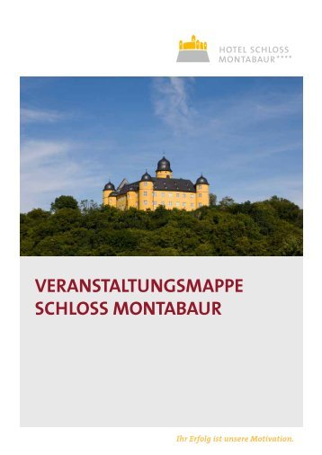 veranstaltungsmappe schloss montabaur - Hotel Schloss Montabaur