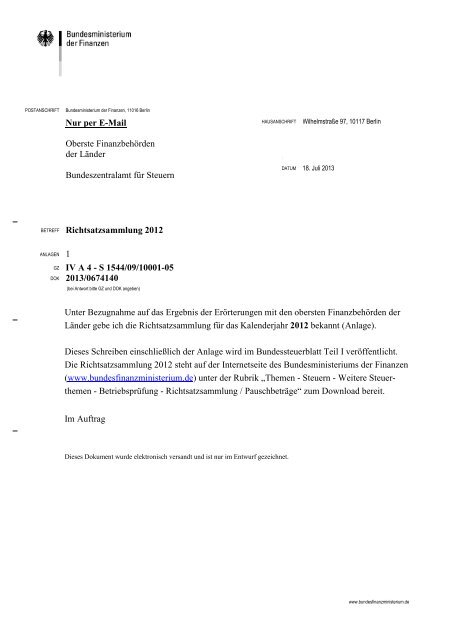 Richtsatzsammlung 2012