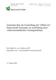 Gutachten - IFF - UniversitÃ¤t St.Gallen