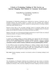 Criteria of Evaluating Clothing & Web Service on Internet Shopping ...