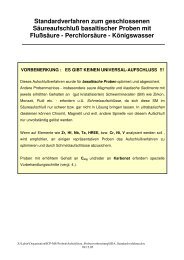 Standard-Prozedur für Säuredruckaufschlüsse (pdf-file, 56 kB)