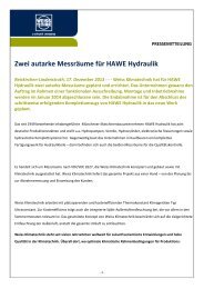 Pressemitteilung Messraum - Weiss Klimatechnik GmbH