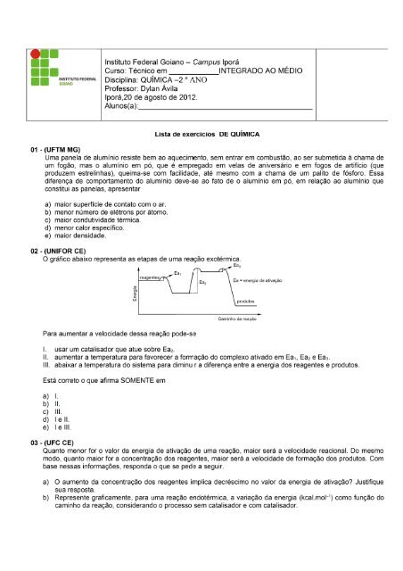 Lista 2 ano 20.08