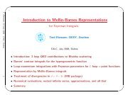 Introduction to Mellin-Barnes Representations - Desy