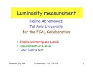 Luminosity measurement - Desy