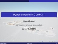 Python erweitern in C und C++ - Desy