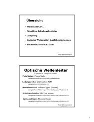 Optische Wellenleiter