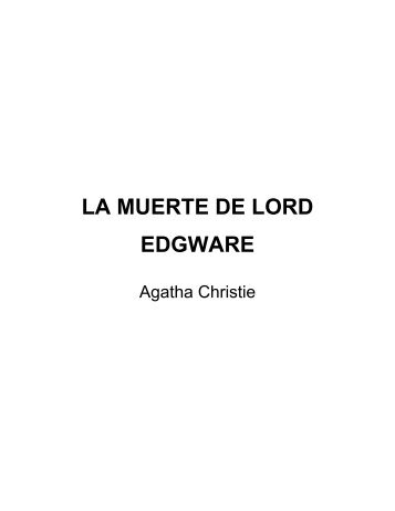 La Muerte de Lord Edgware