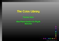 The CUBA Library - Desy