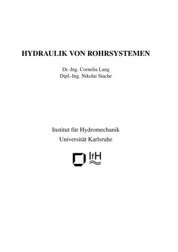 HYDRAULIK VON ROHRSYSTEMEN - IfH
