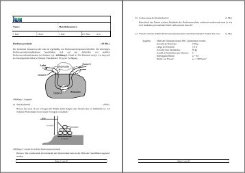 Name: Matrikelnummer: Hochwasserschutz (15 Pkt.) Detail C ... - IfH