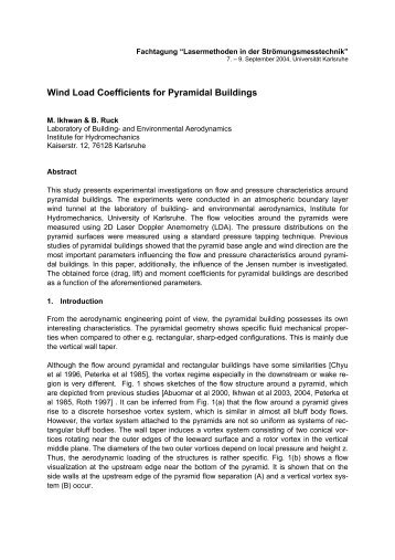 Wind Load Coefficients for Pyramidal Buildings - IfH