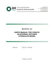 user's manual for corhyd: an internal diffuser hydraulics model - IfH