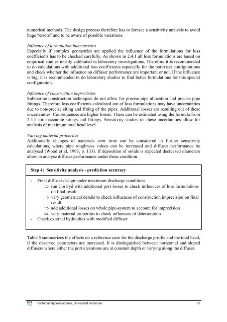 user's manual for corhyd: an internal diffuser hydraulics model - IfH