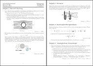 Aufgabe 1: Bernoulli Gleichung Aufgabe 2: Kavitation Aufgabe ... - IfH