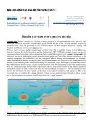 Density currents over complex terrain - IfH