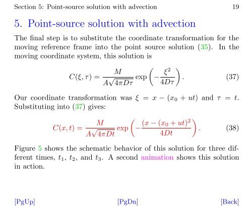 Instantaneous Point-source Solution - IfH